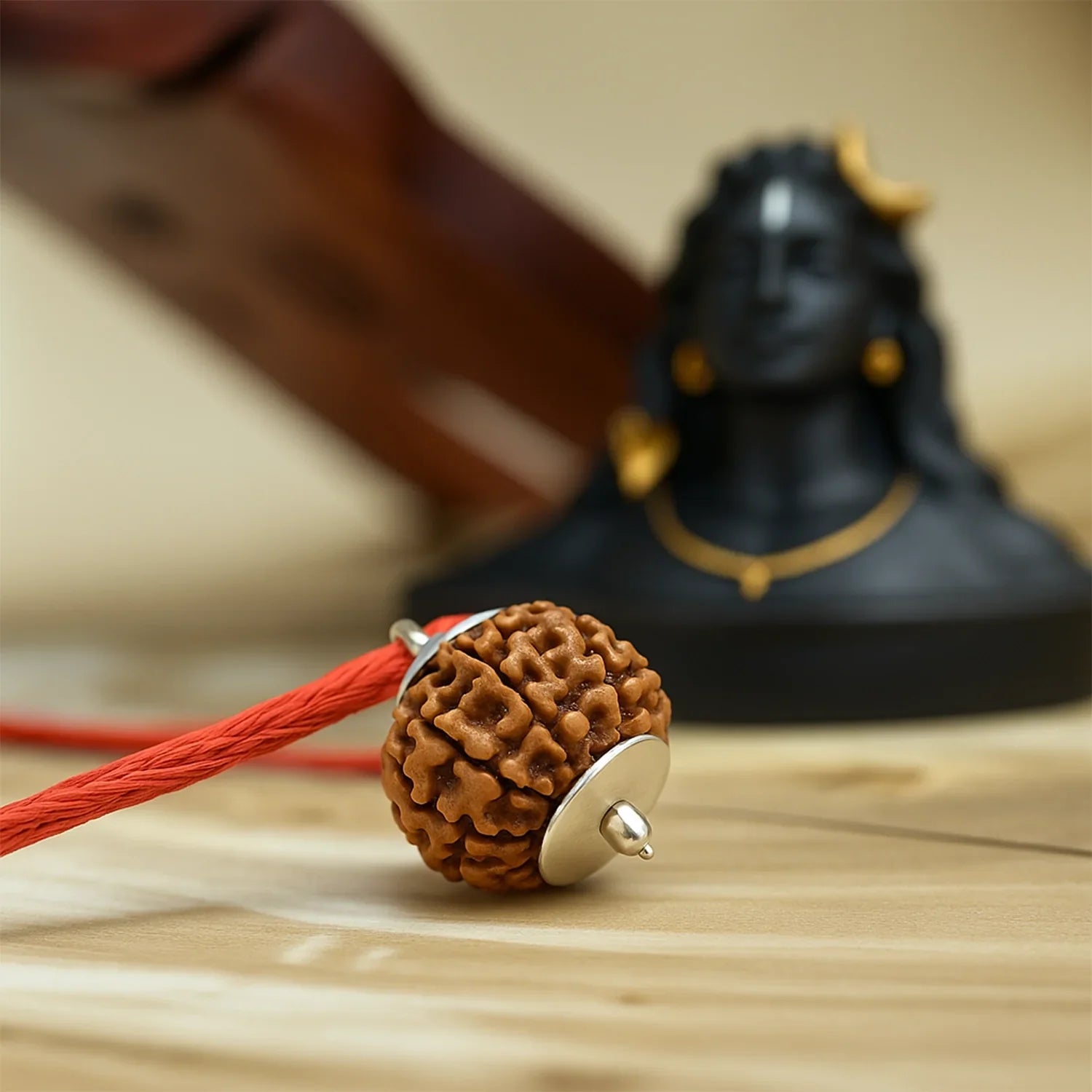 Nepal Origin 7 Mukhi Rudraksha (Silver Capped)