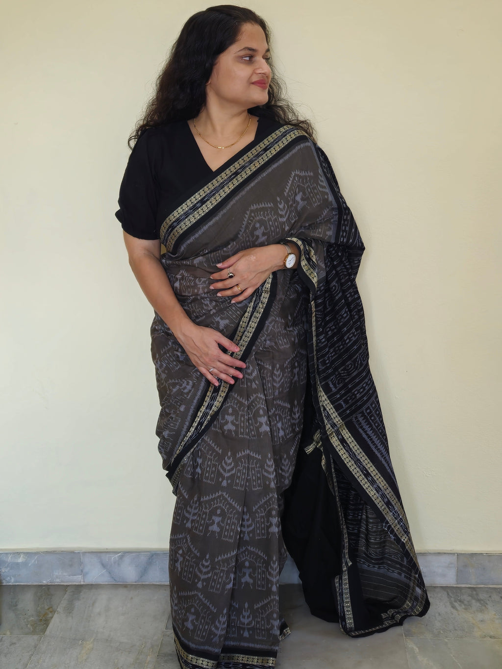 "Shyamalika" Sambalpuri Cotton Saree