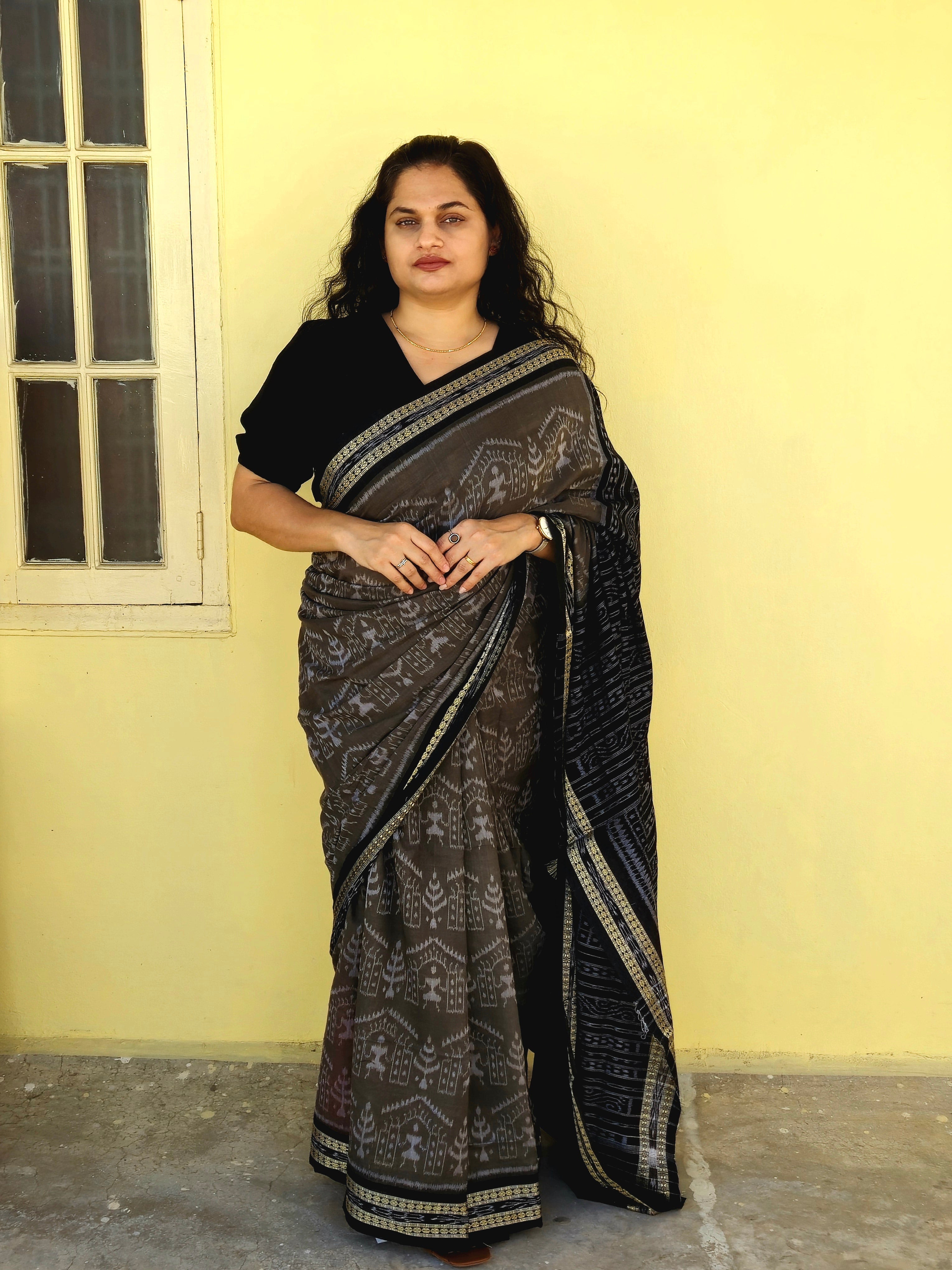 "Shyamalika" Sambalpuri Cotton Saree