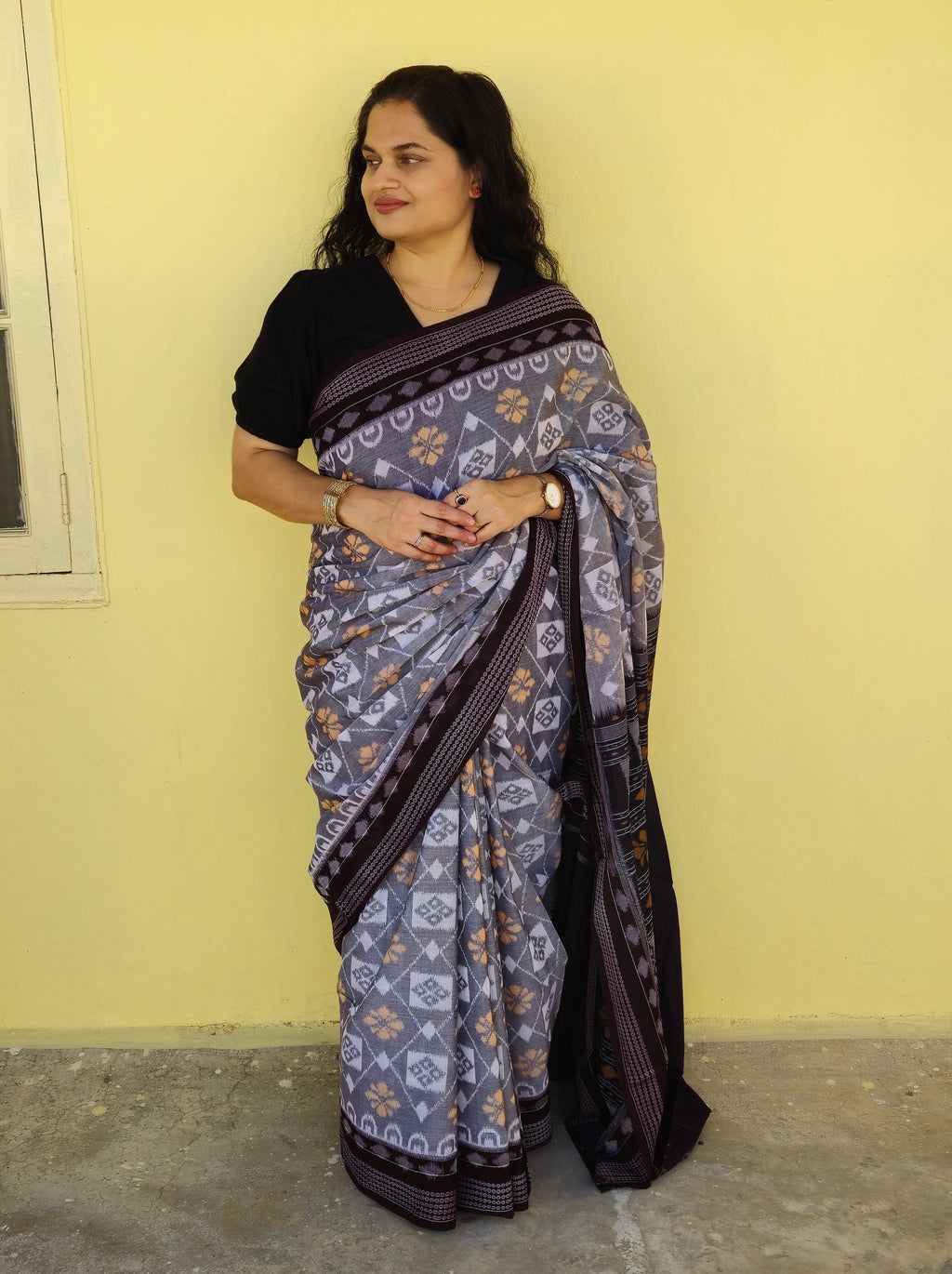 "Vasudha" Sambalpuri Cotton Saree