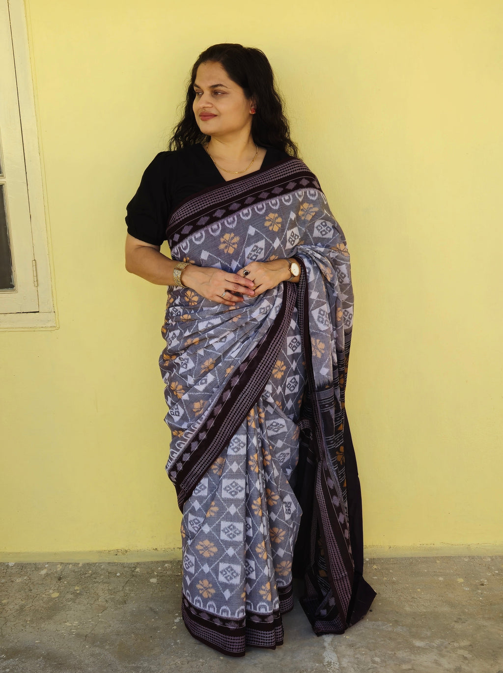 "Vasudha" Sambalpuri Cotton Saree
