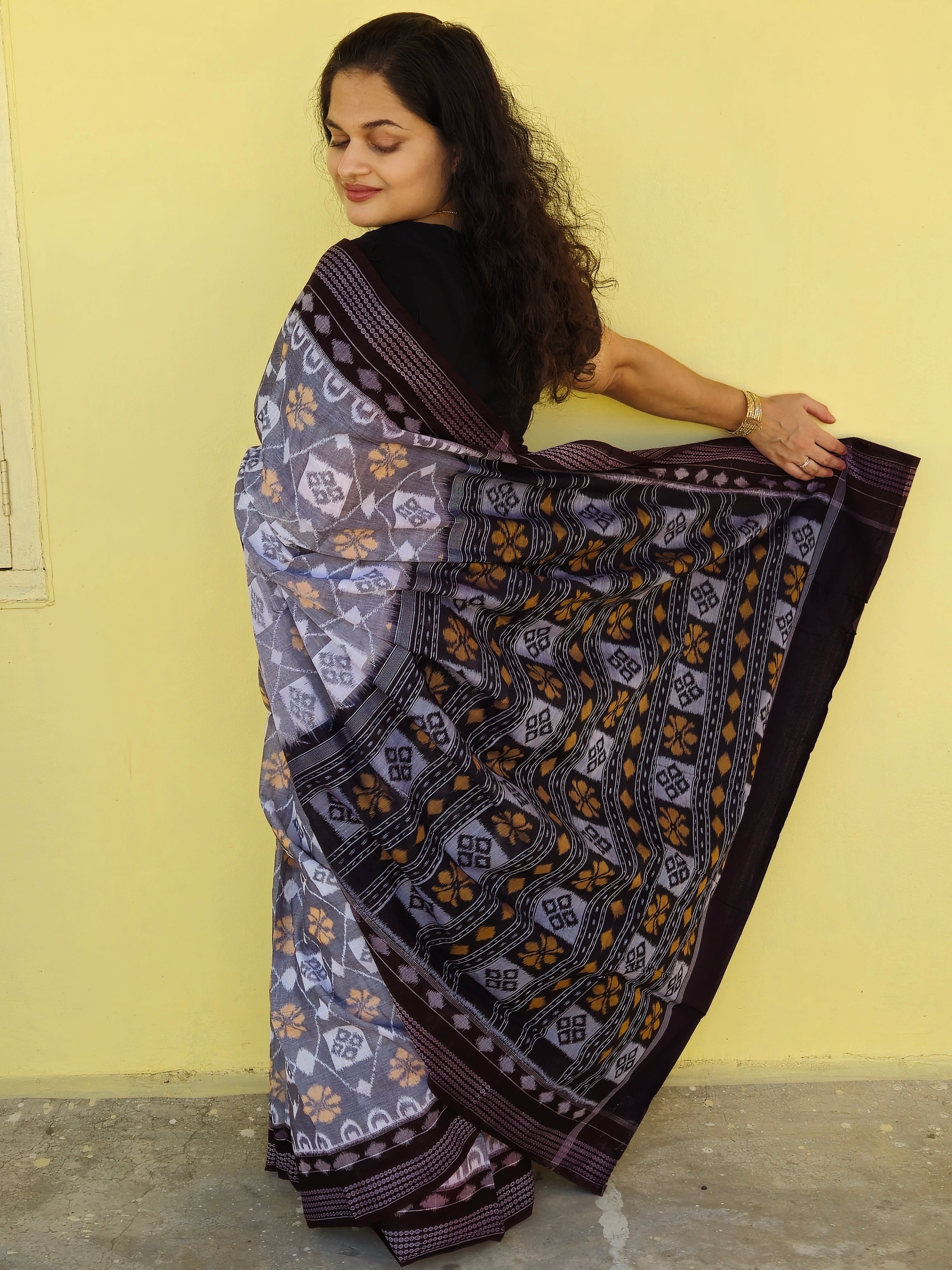 "Vasudha" Sambalpuri Cotton Saree