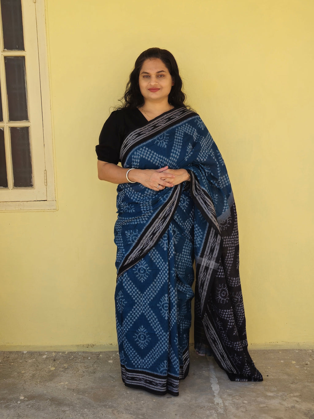 "Neelambara" Sambalpuri Cotton Saree