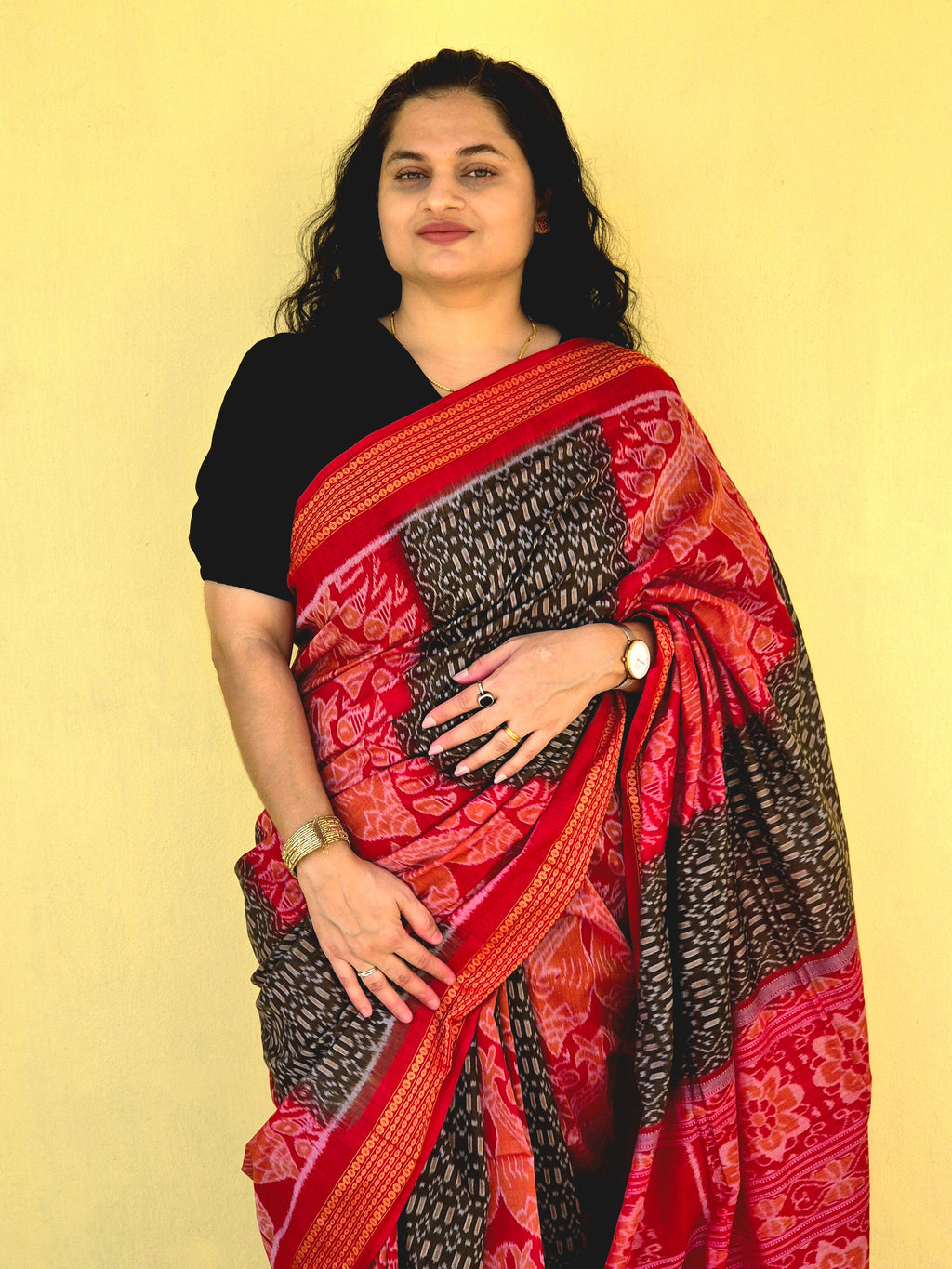 "Kesarika" Sambalpuri Cotton Saree
