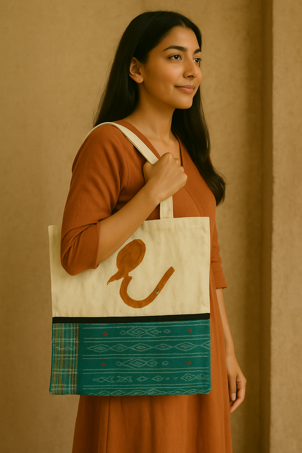 Upcycled Patchwork Tote Bag