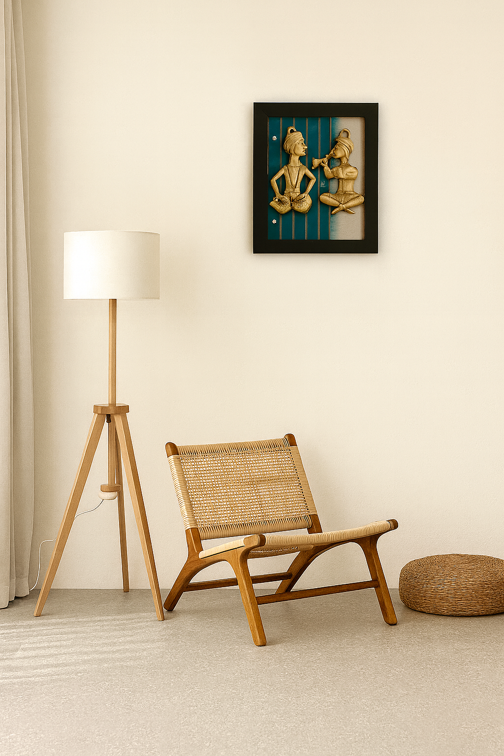 Textile Art with Brass