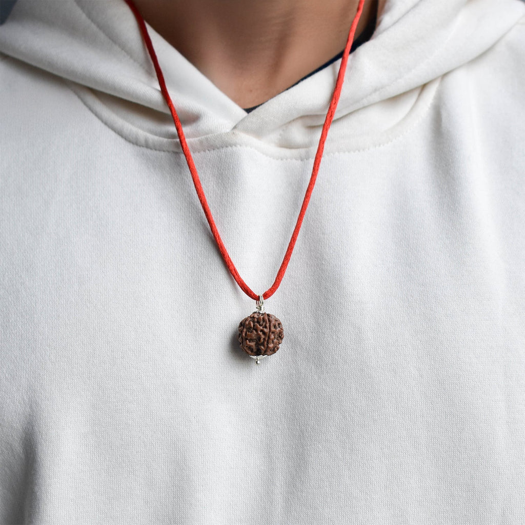 Nepal Origin 5 Mukhi Rudraksha (Silver Capped)