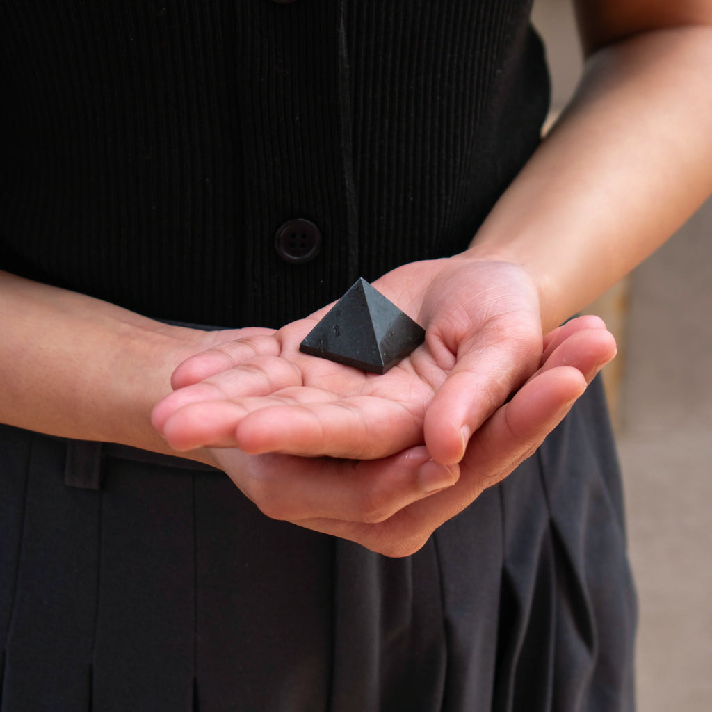 Black Tourmaline Pyramid