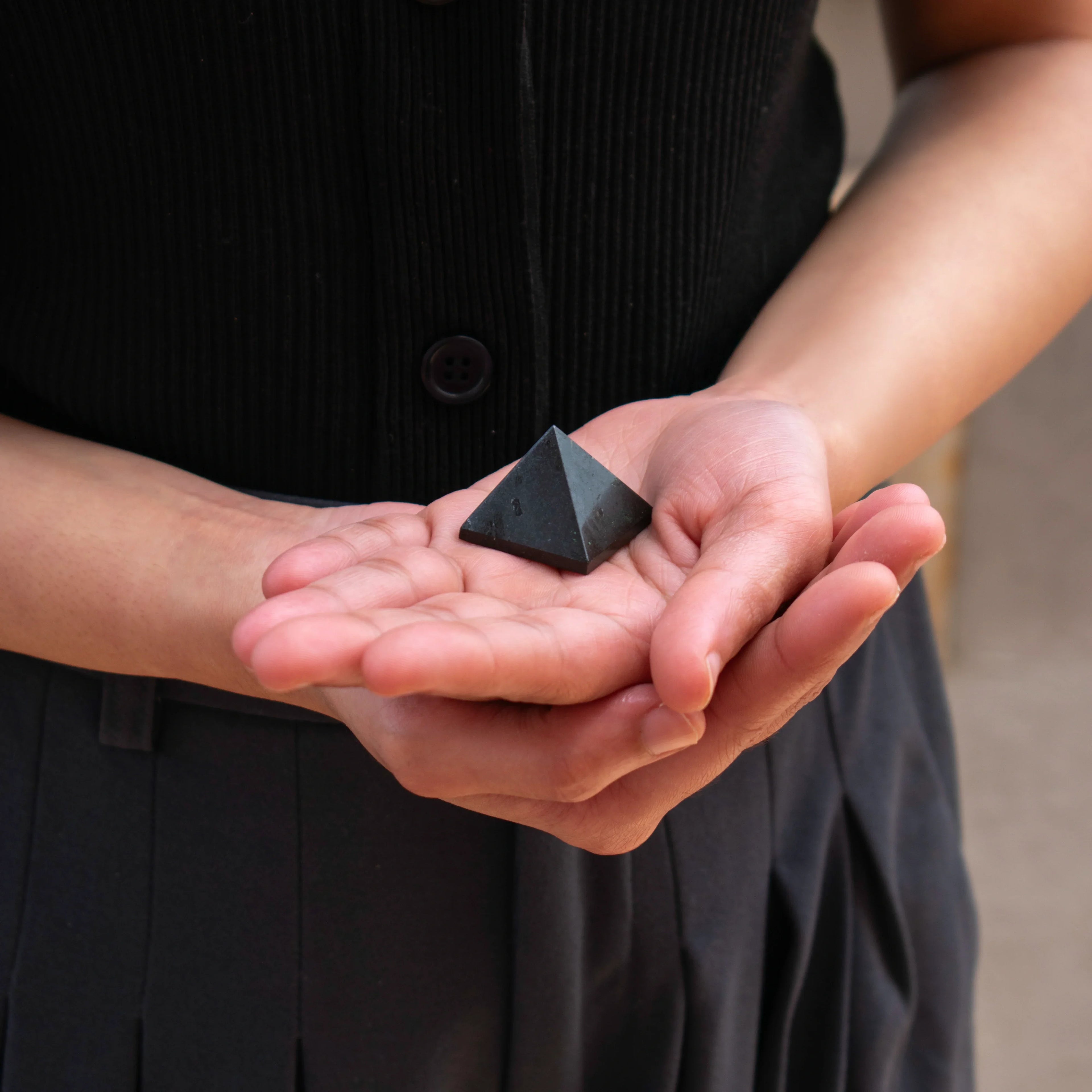 Black Tourmaline Pyramid