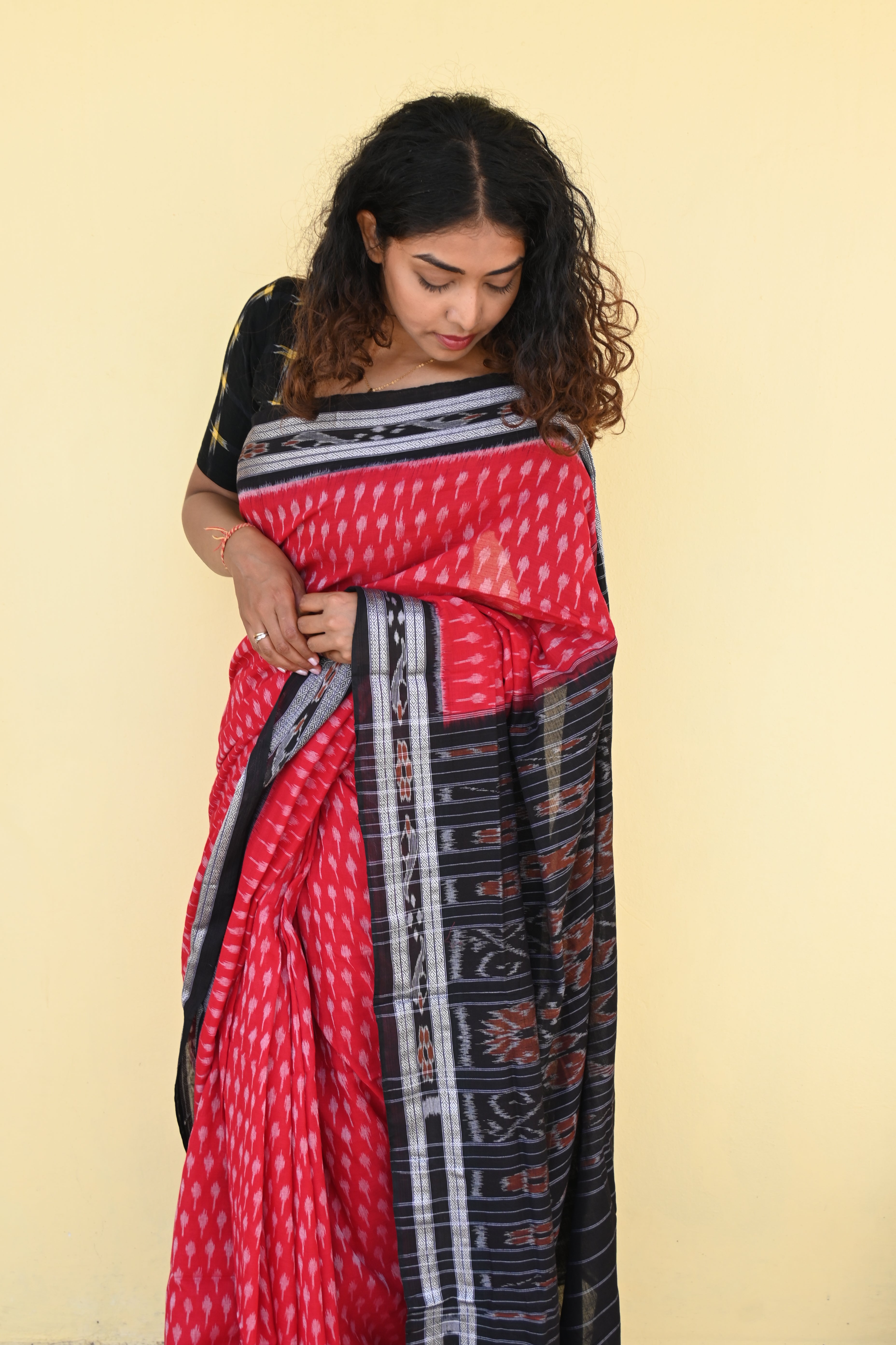 "Raktika" Sambalpuri Cotton Saree