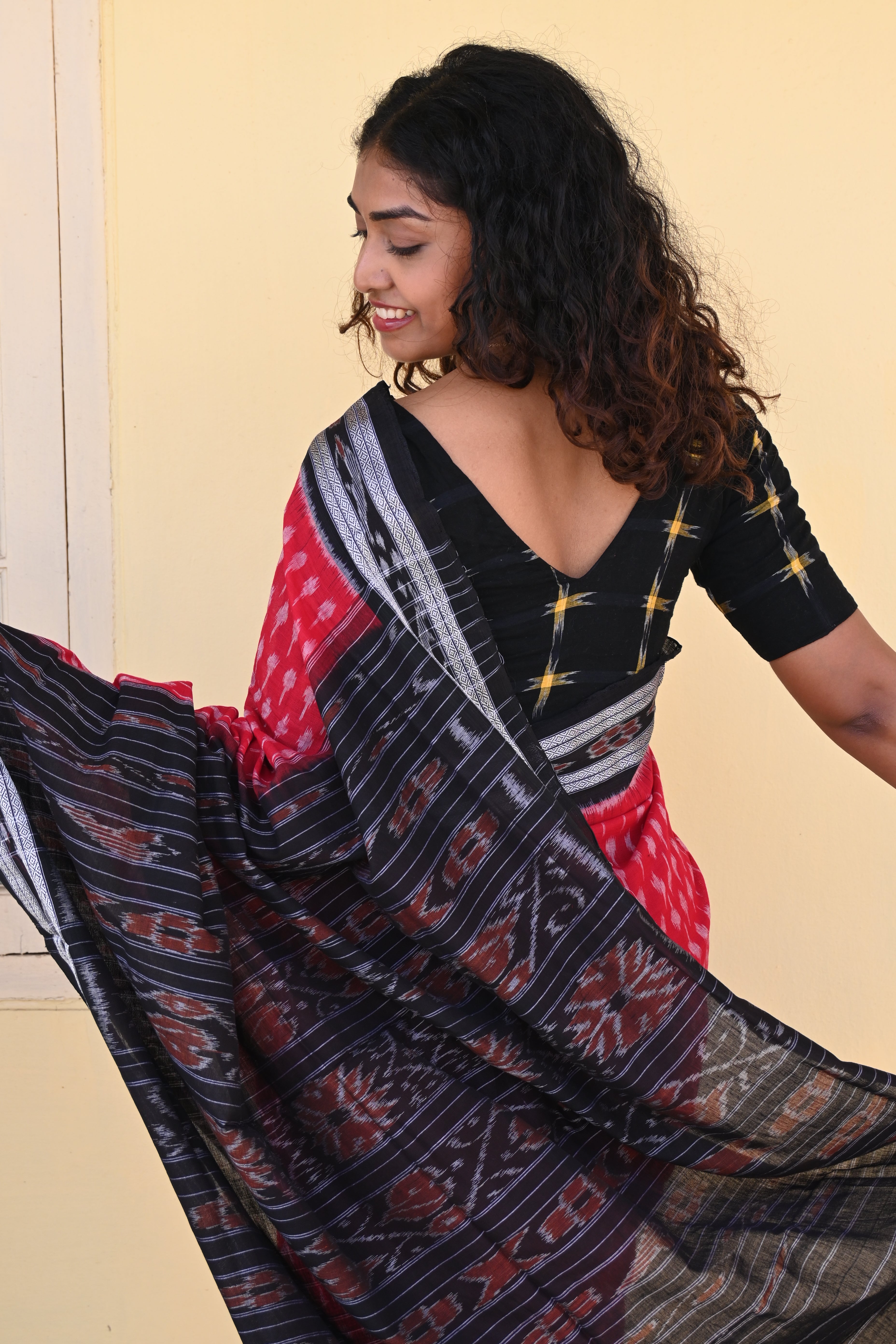 "Raktika" Sambalpuri Cotton Saree