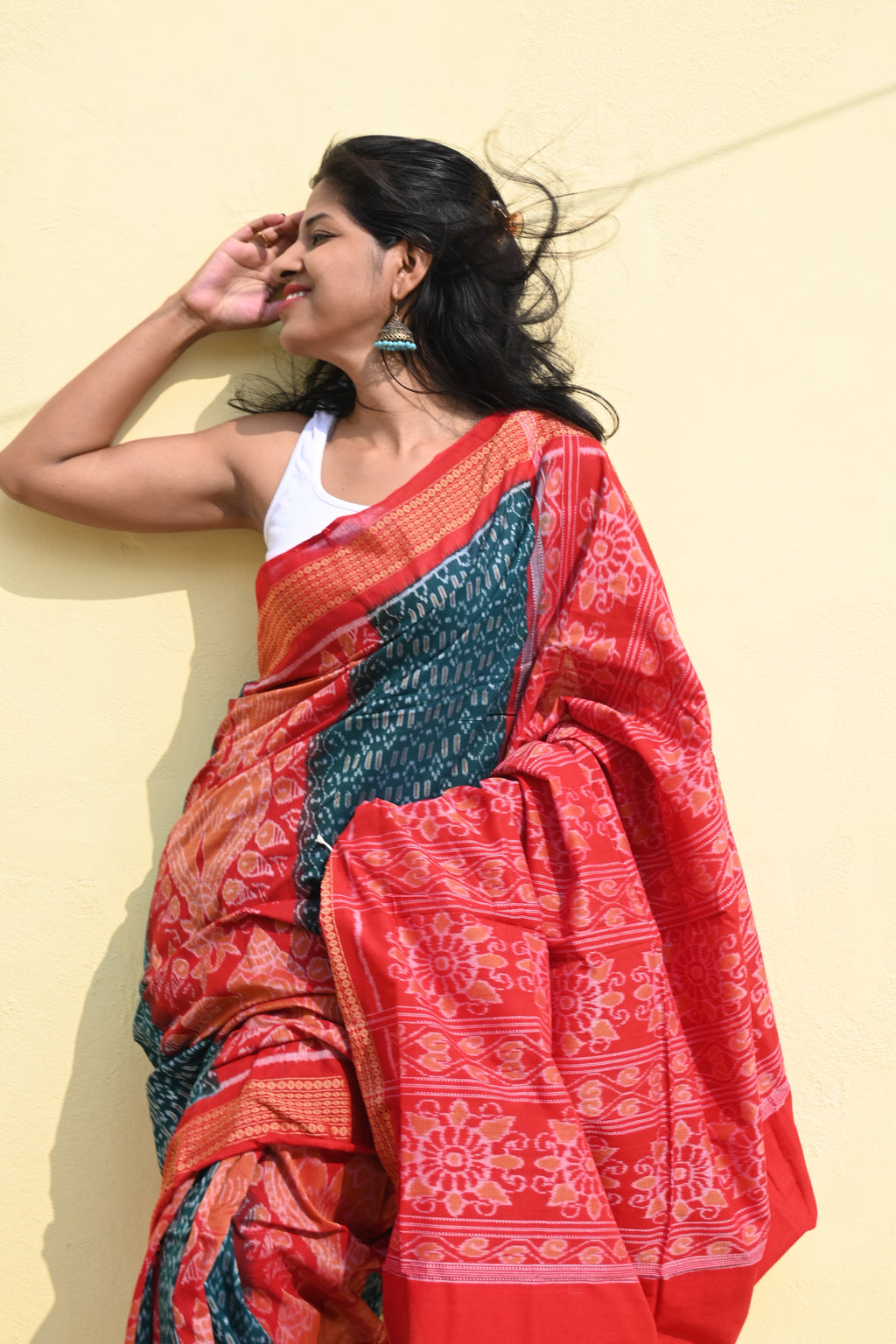 "Kesarika" Sambalpuri Cotton Saree