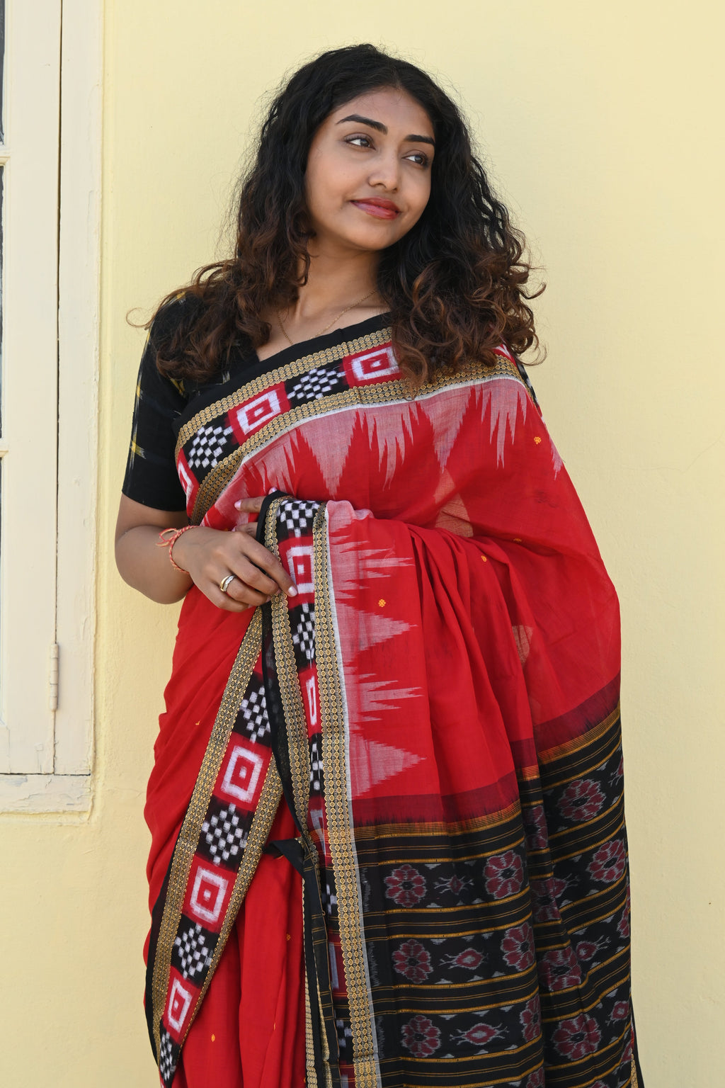 "Rudhira" Sambalpuri Cotton Saree