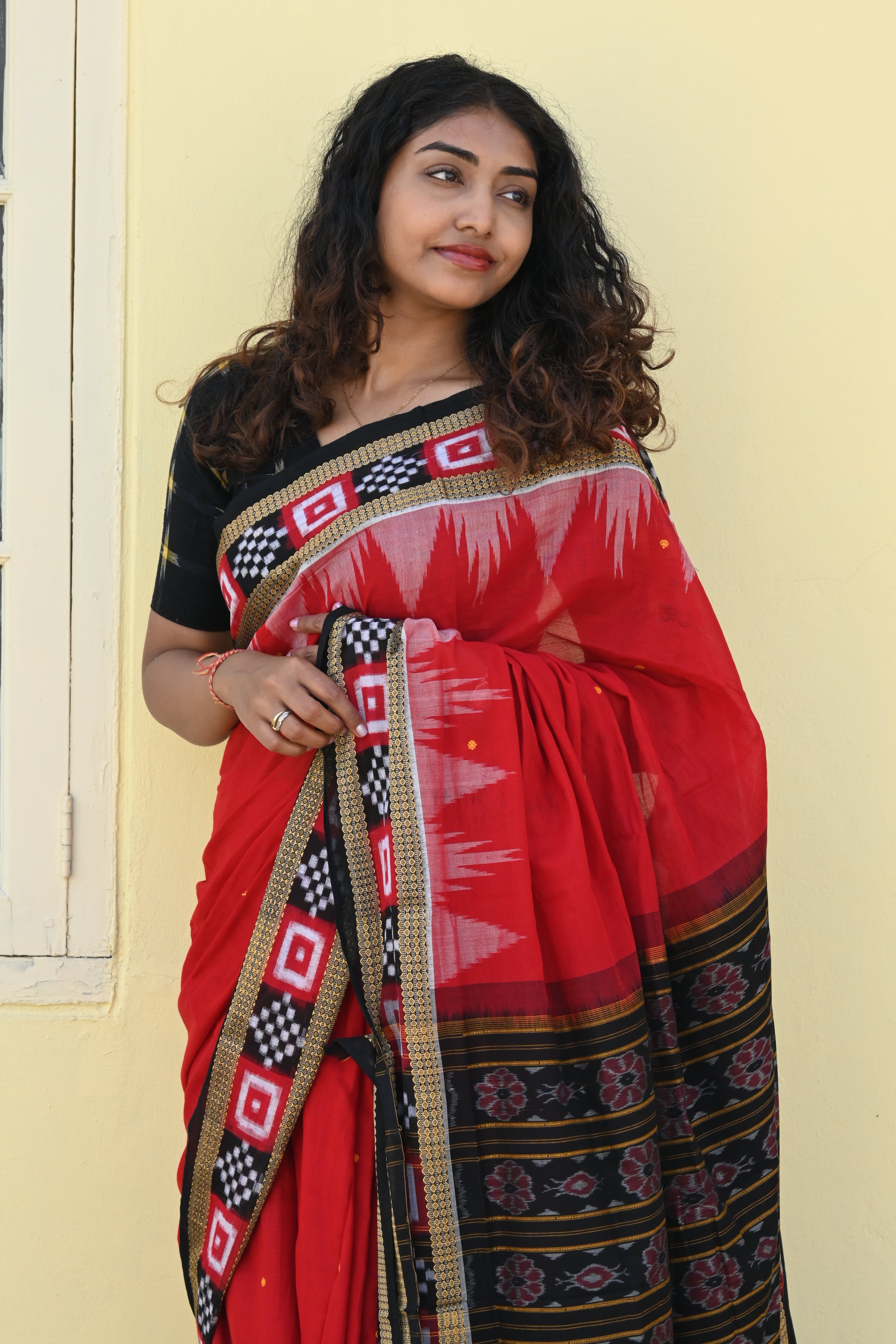 "Rudhira" Sambalpuri Cotton Saree
