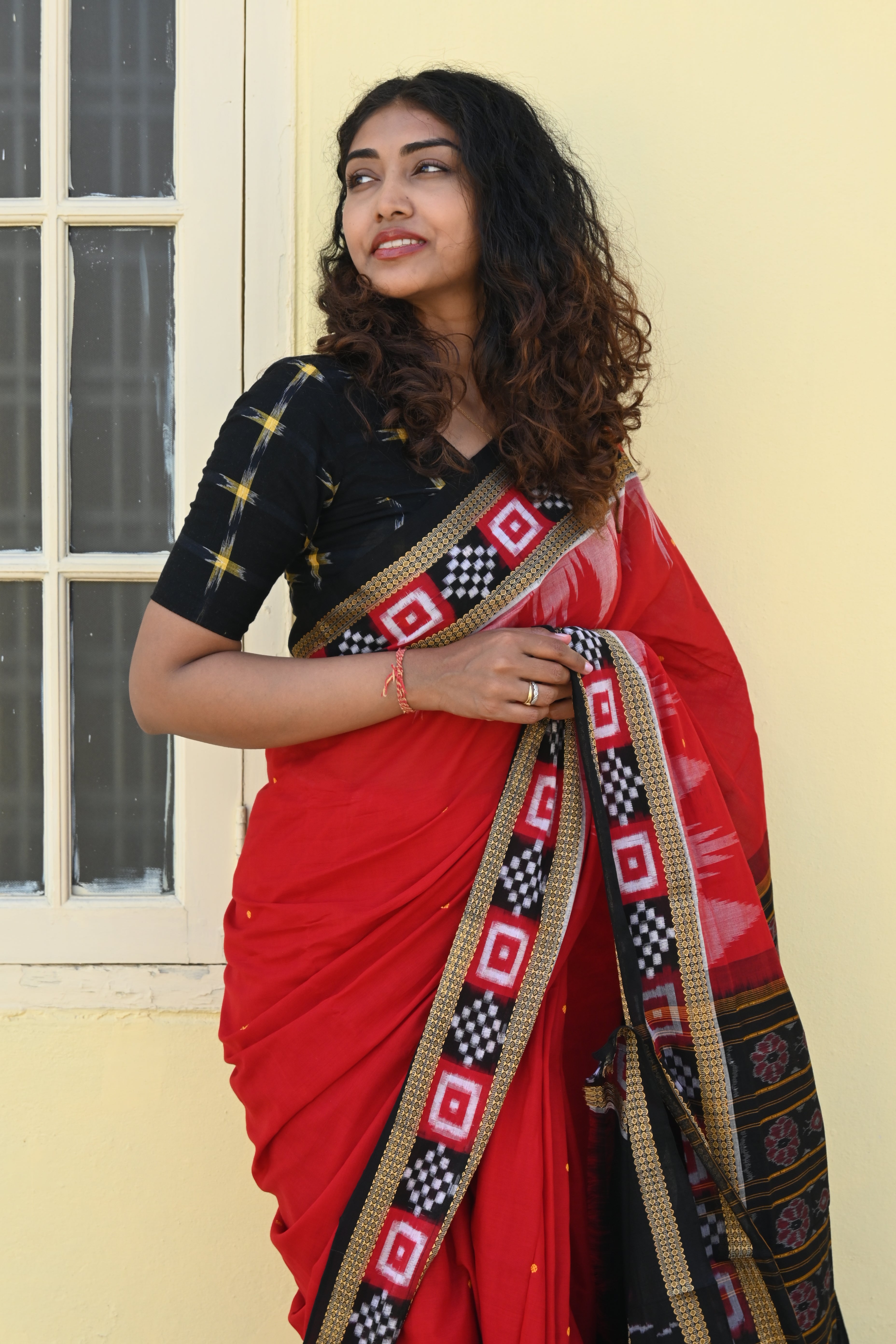 "Rudhira" Sambalpuri Cotton Saree