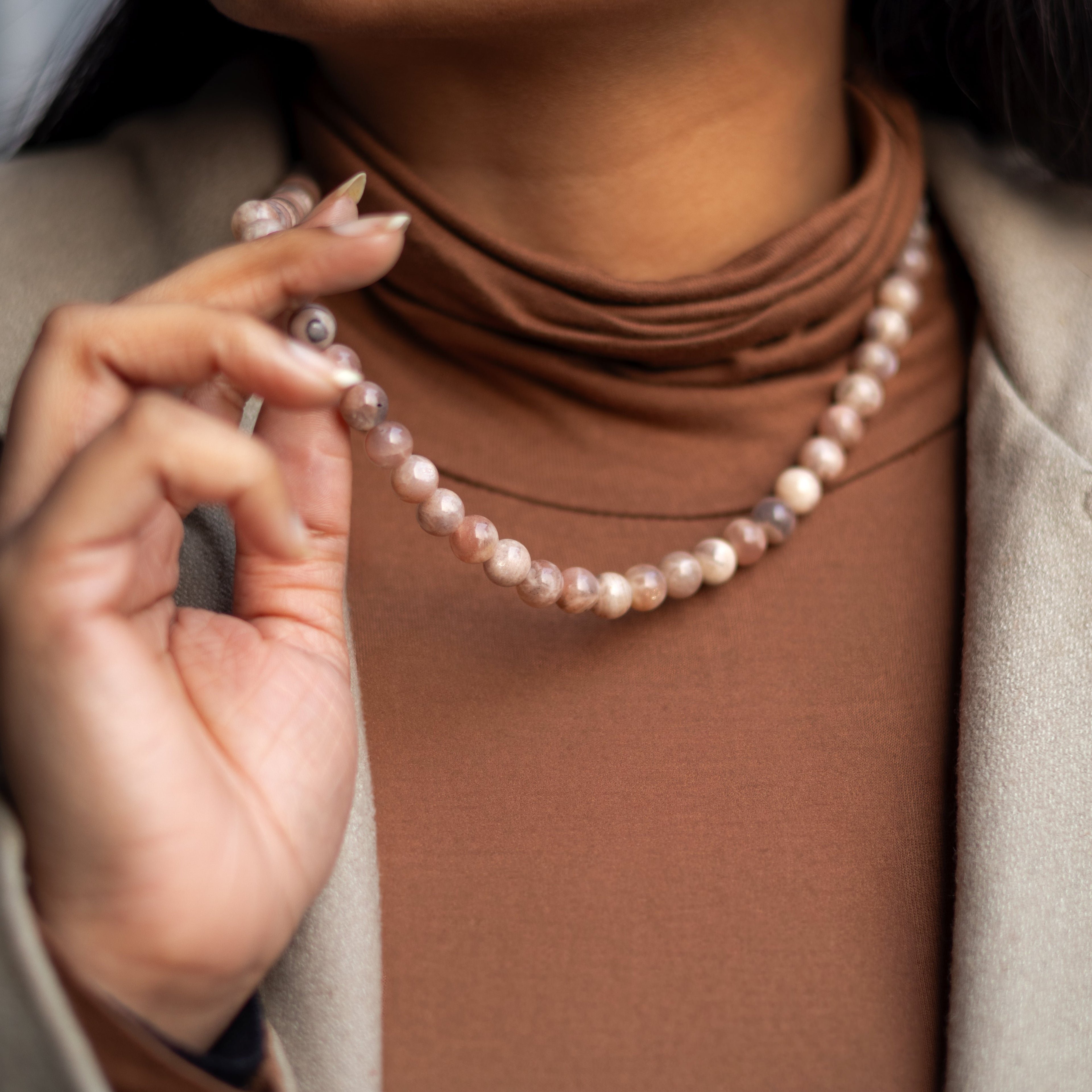 Multicolor Moonstone Necklace