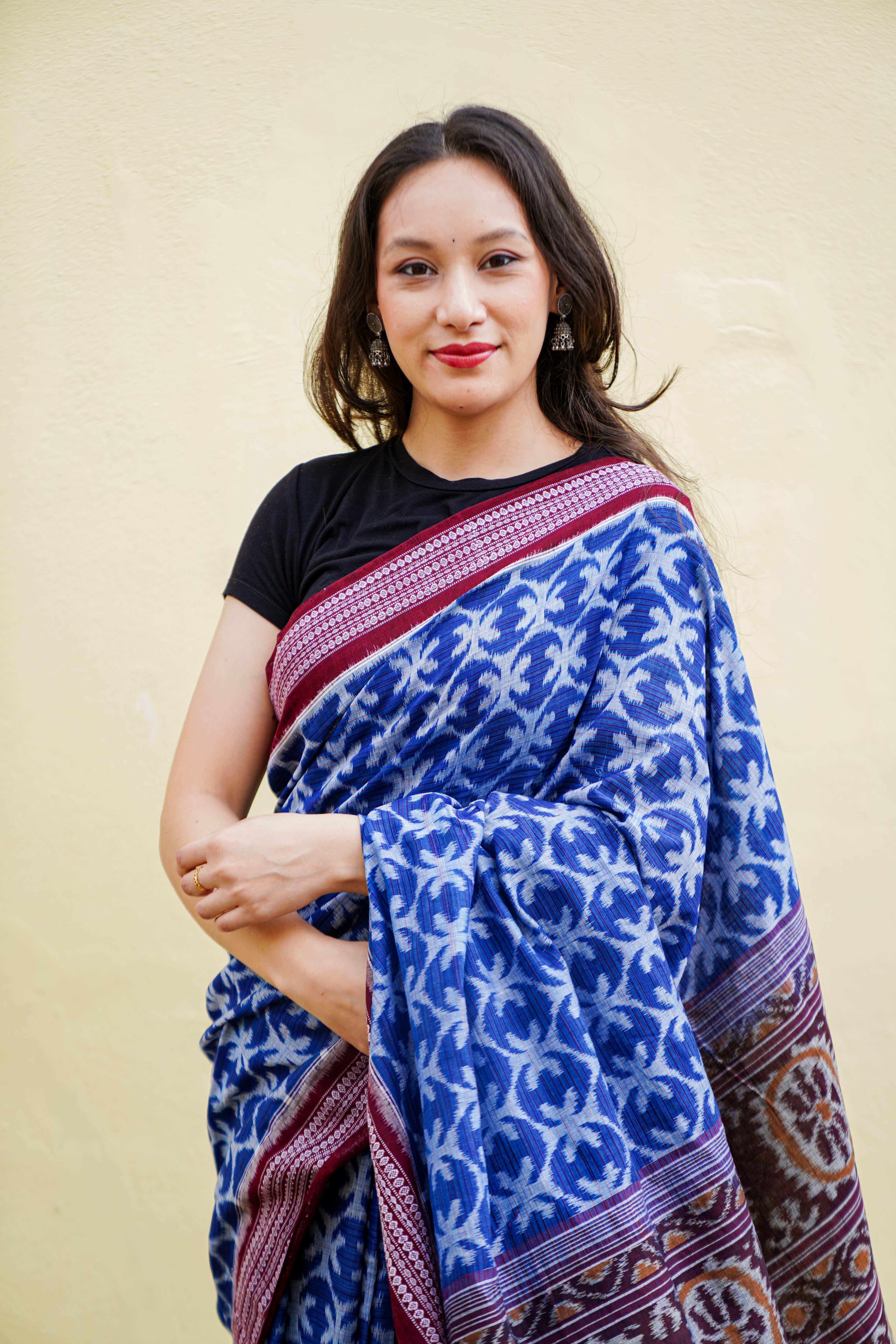 "Nilambari" Sambalpuri Cotton Saree