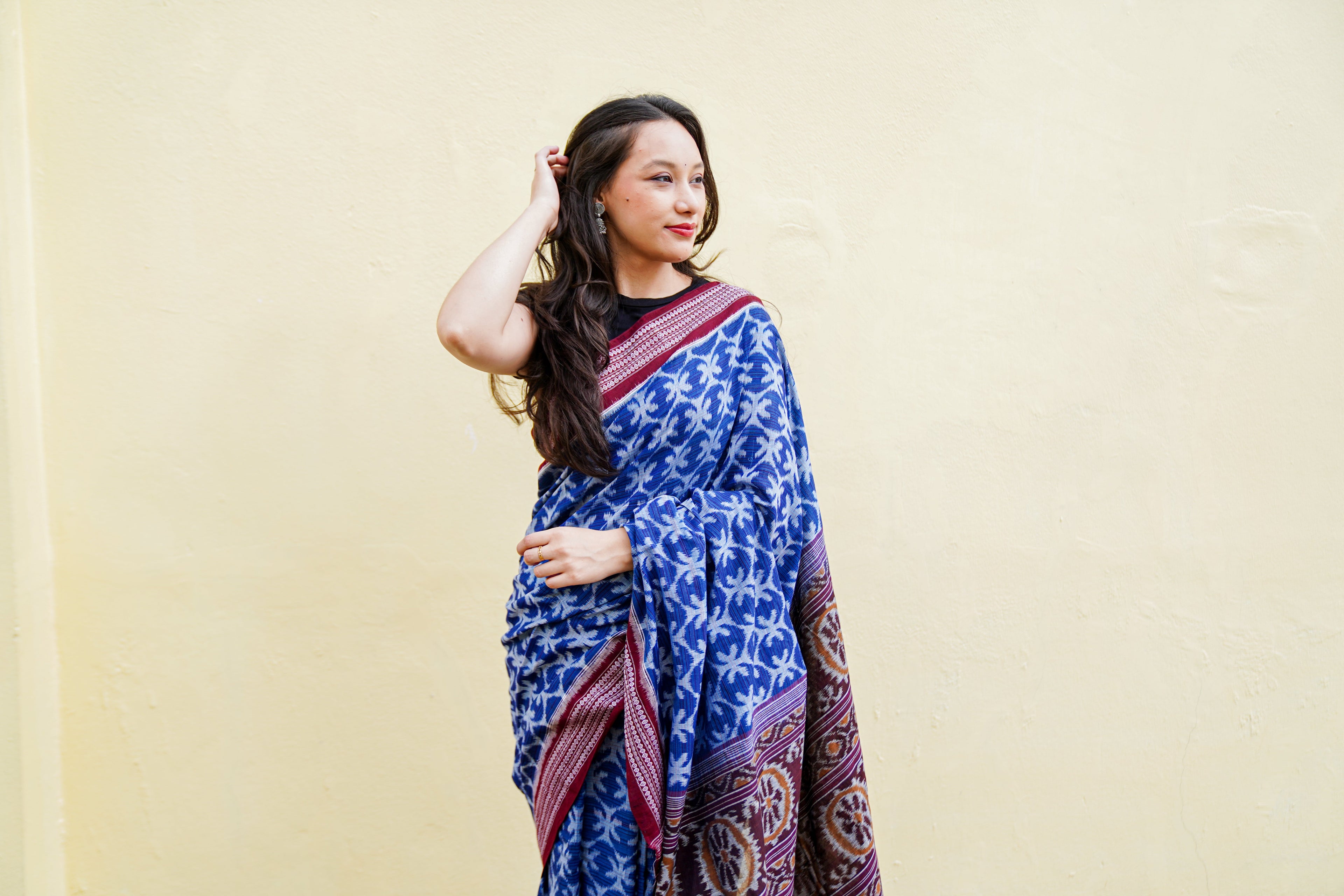 "Nilambari" Sambalpuri Cotton Saree