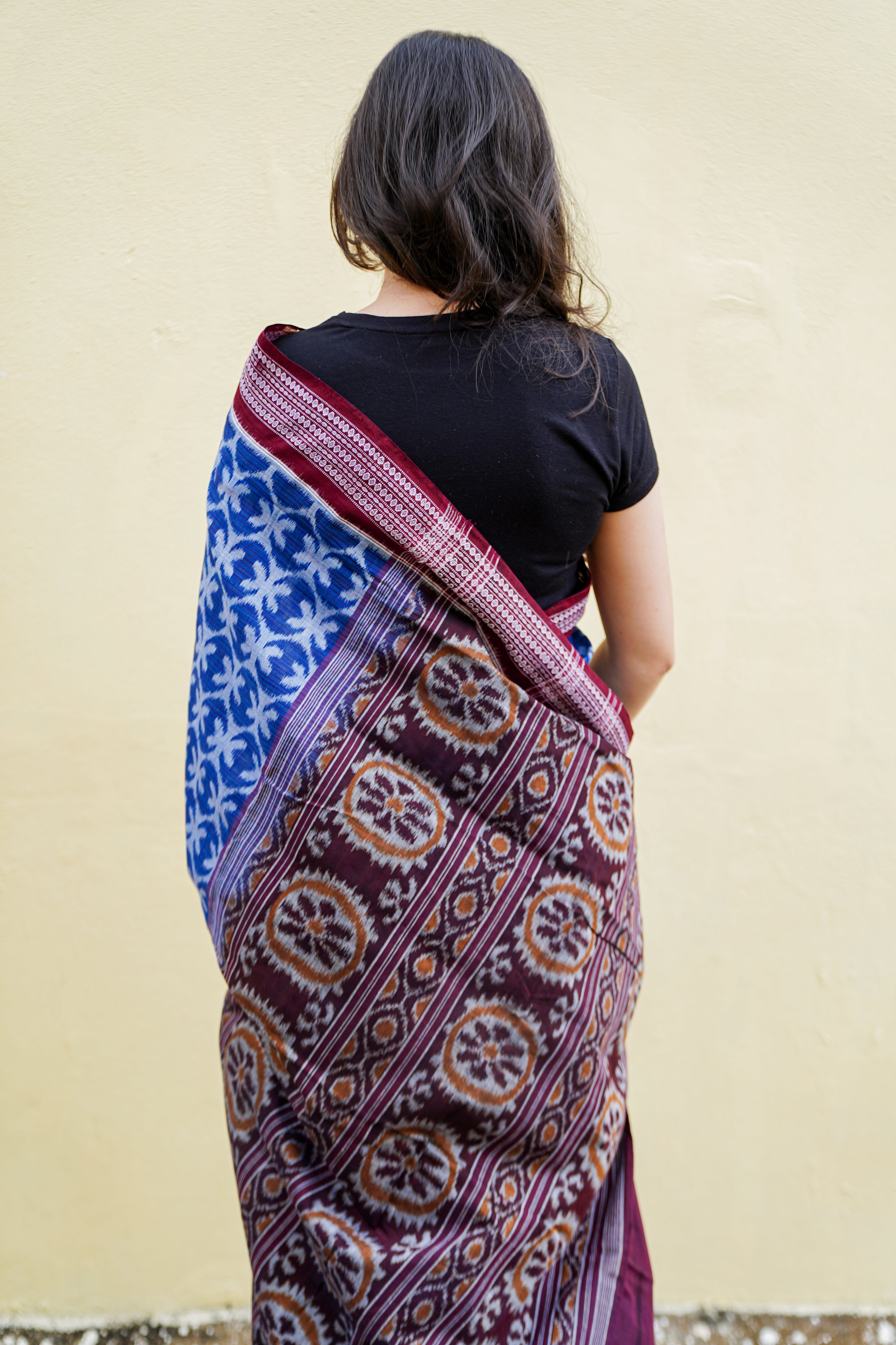 "Nilambari" Sambalpuri Cotton Saree