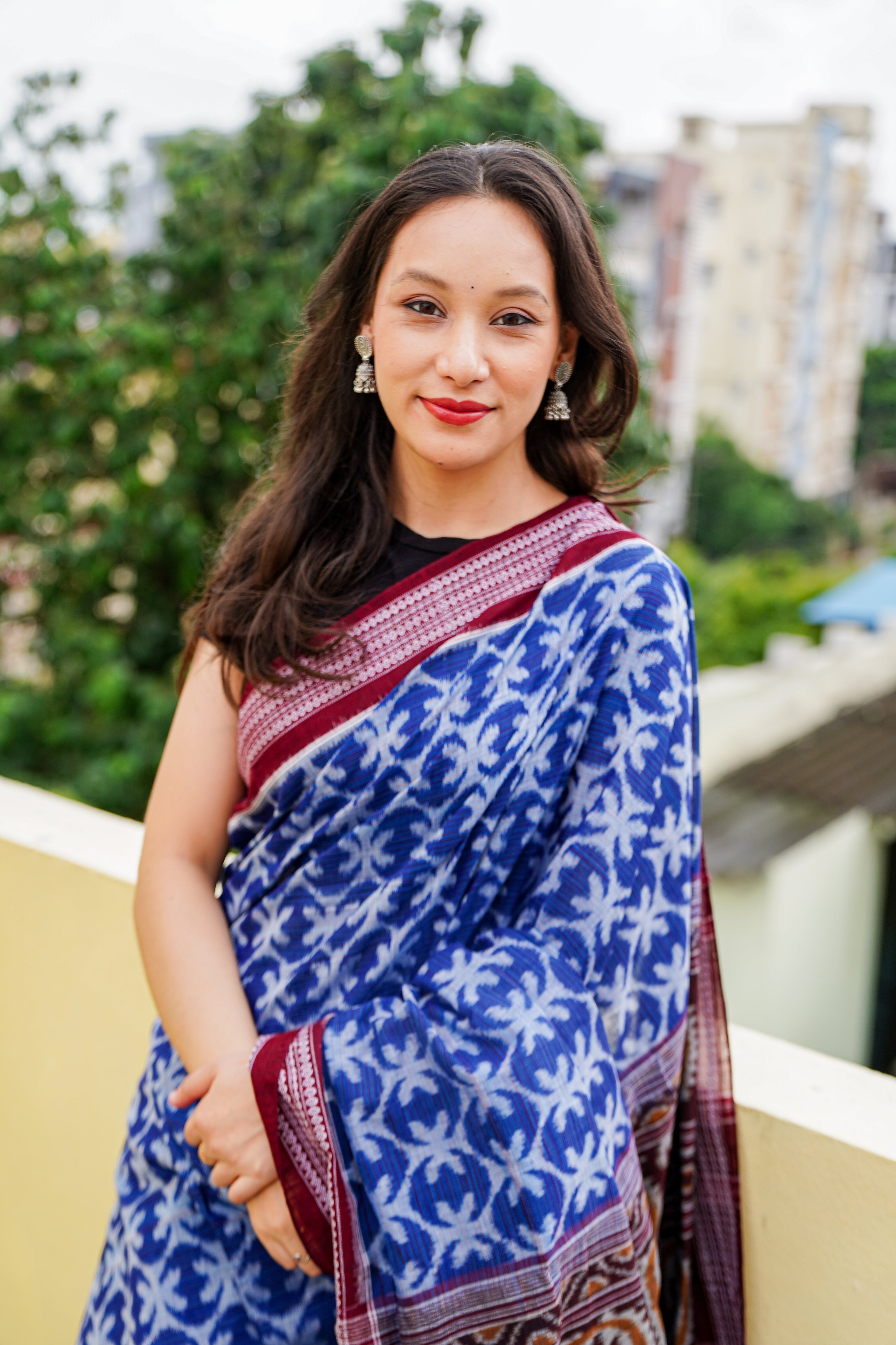 "Nilambari" Sambalpuri Cotton Saree